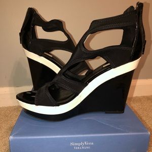 Black and White Vera Wang Heels